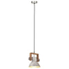 Industriell hengelampe 25 W sølv rund 19 cm E27