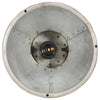 Industriell hengelampe 25 W sølv rund 19 cm E27