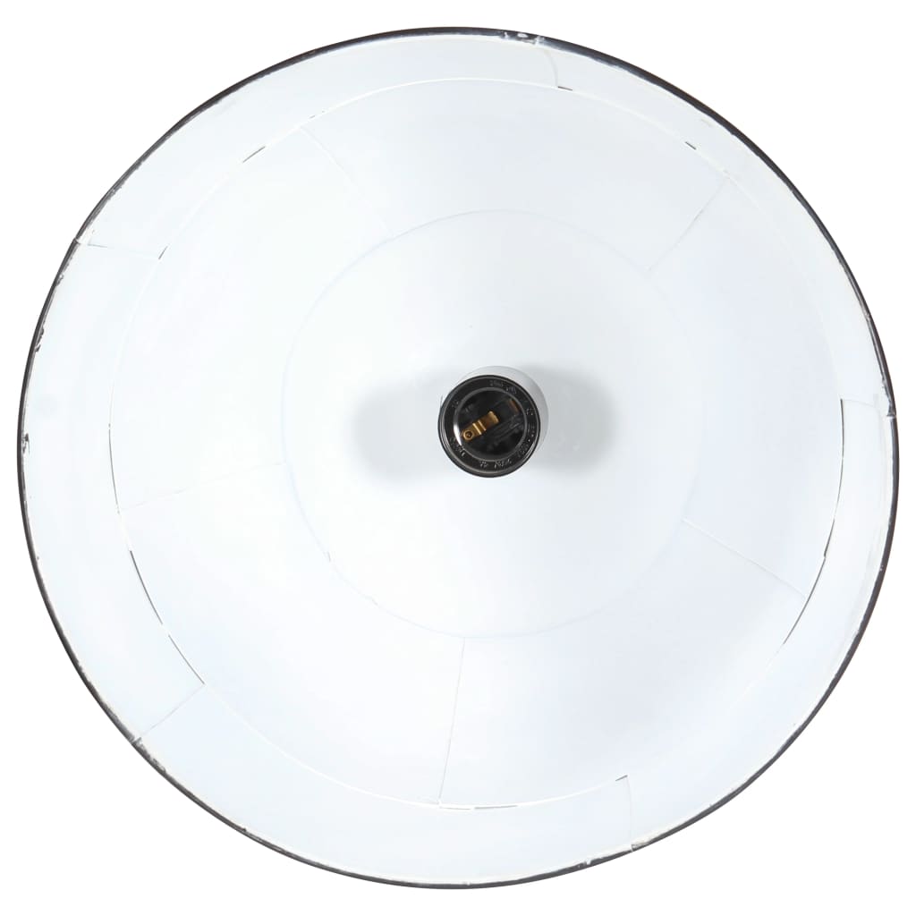 Industriell vintage hengelampe 25 W svart rund 31 cm E27
