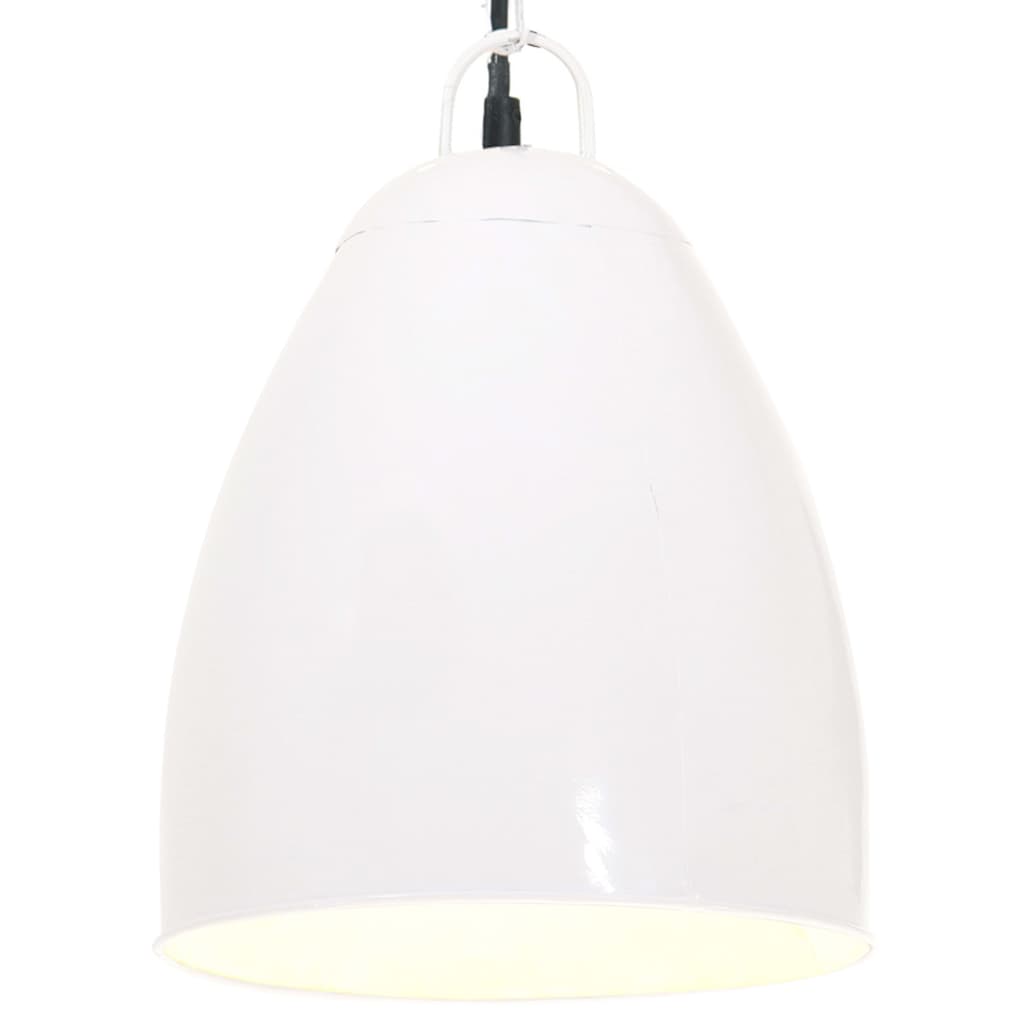 Industriell hengelampe 25 W hvit rund 32 cm E27