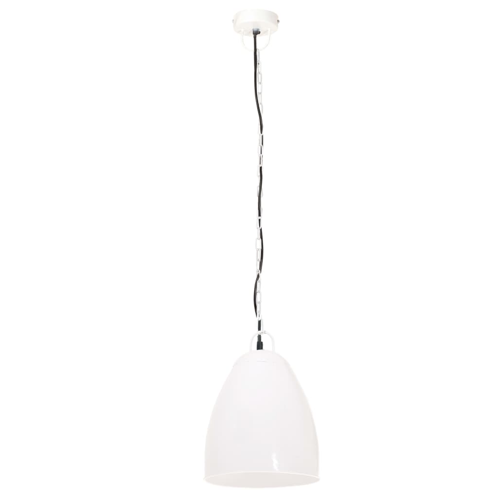 Industriell hengelampe 25 W hvit rund 32 cm E27