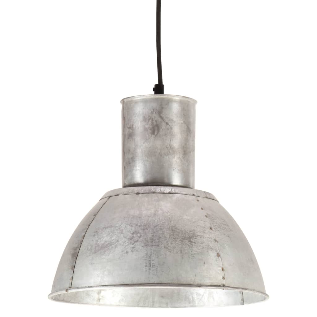 Hengelampe 25 W sølv rund 28,5 cm E27
