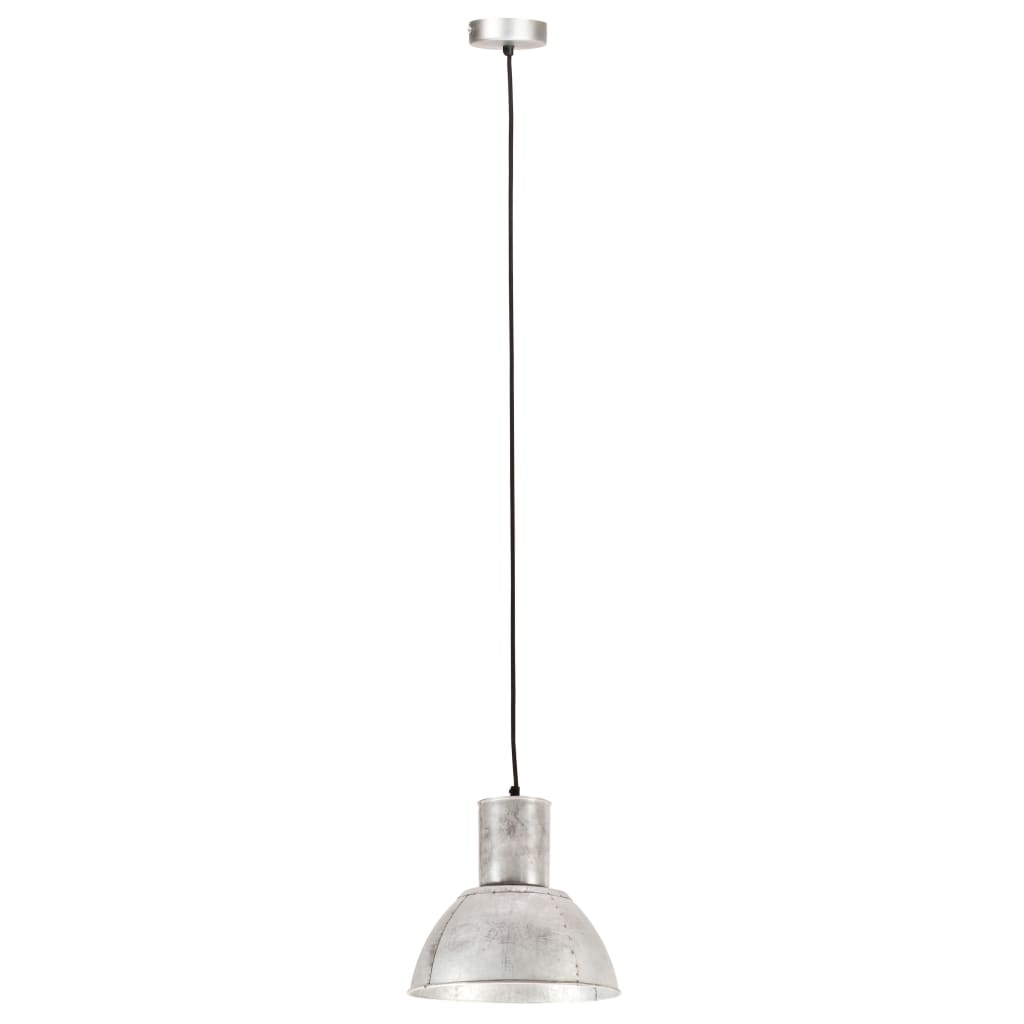 Hengelampe 25 W sølv rund 28,5 cm E27