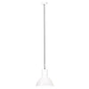 Hengelampe 25 W hvit rund 28,5 cm E27