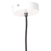 Hengelampe 25 W hvit rund 28,5 cm E27