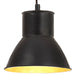 Hengelampe 25 W svart rund 17 cm E27
