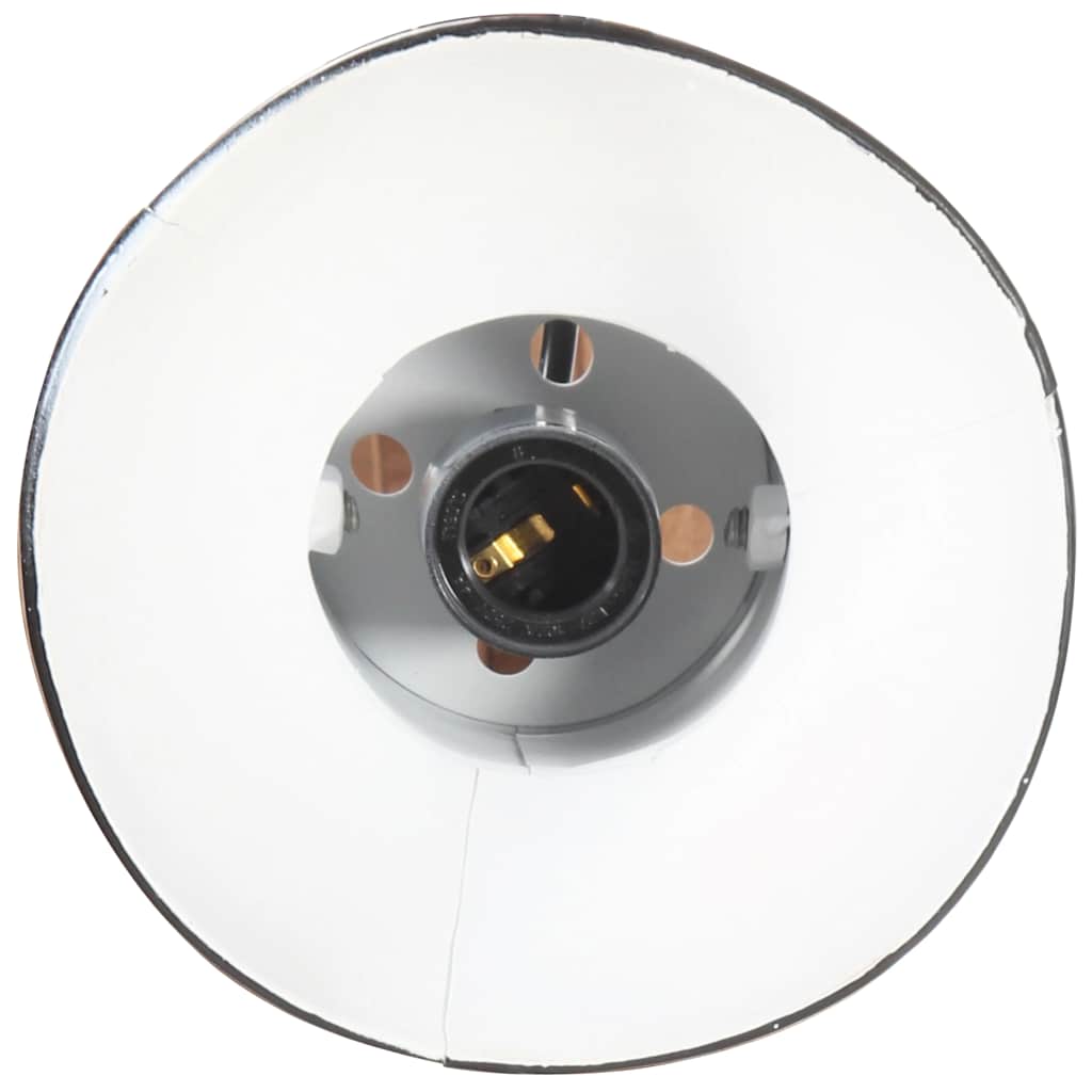 Vegglampe i industriell stil svart rund E27