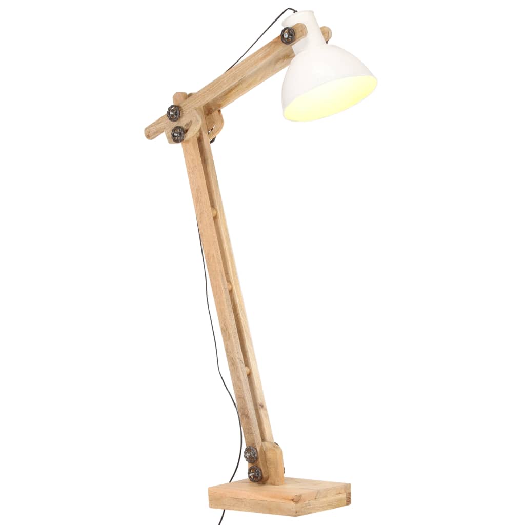 Gulvlampe hvit heltre mango E27