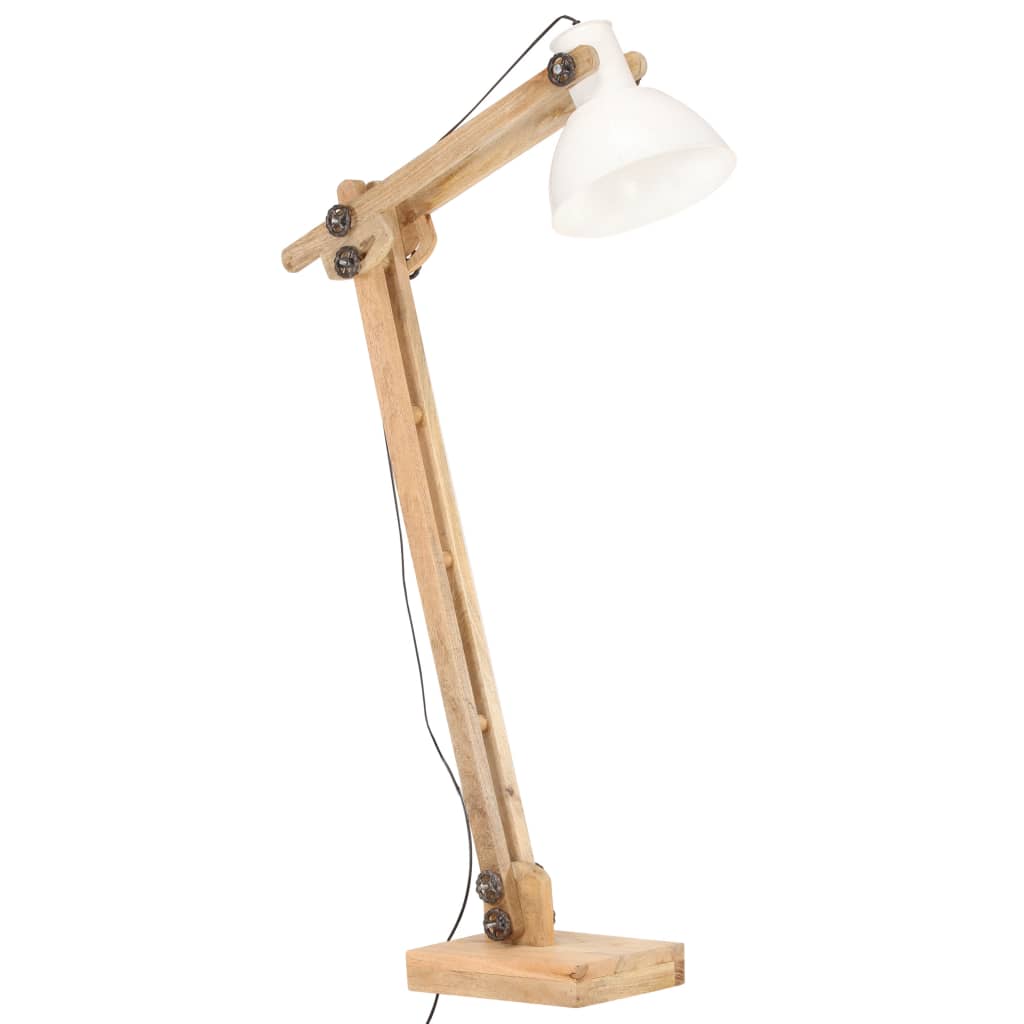 Gulvlampe hvit heltre mango E27