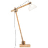 Gulvlampe hvit heltre mango E27