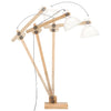 Gulvlampe hvit heltre mango E27