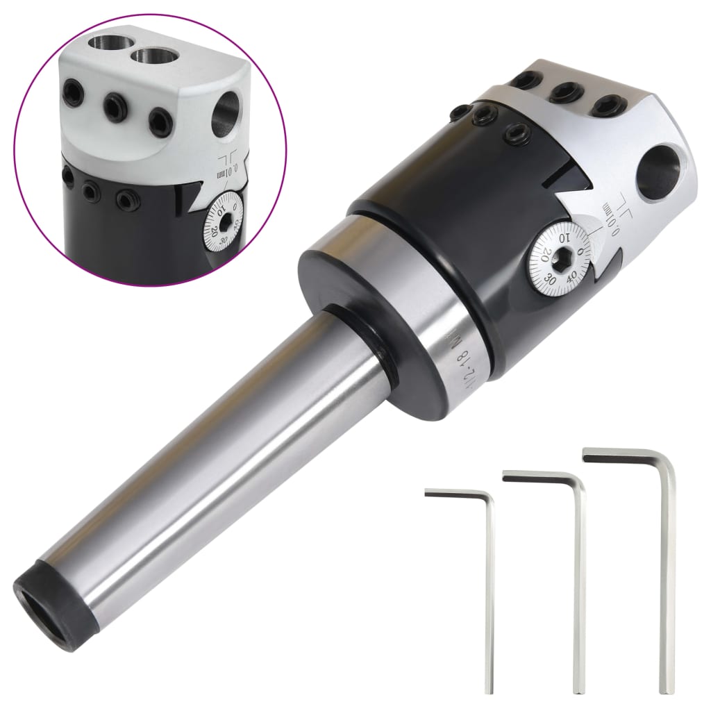 F1-12 Borehode 50 mm med MT3-M12 skaft for dreiebenkfresing