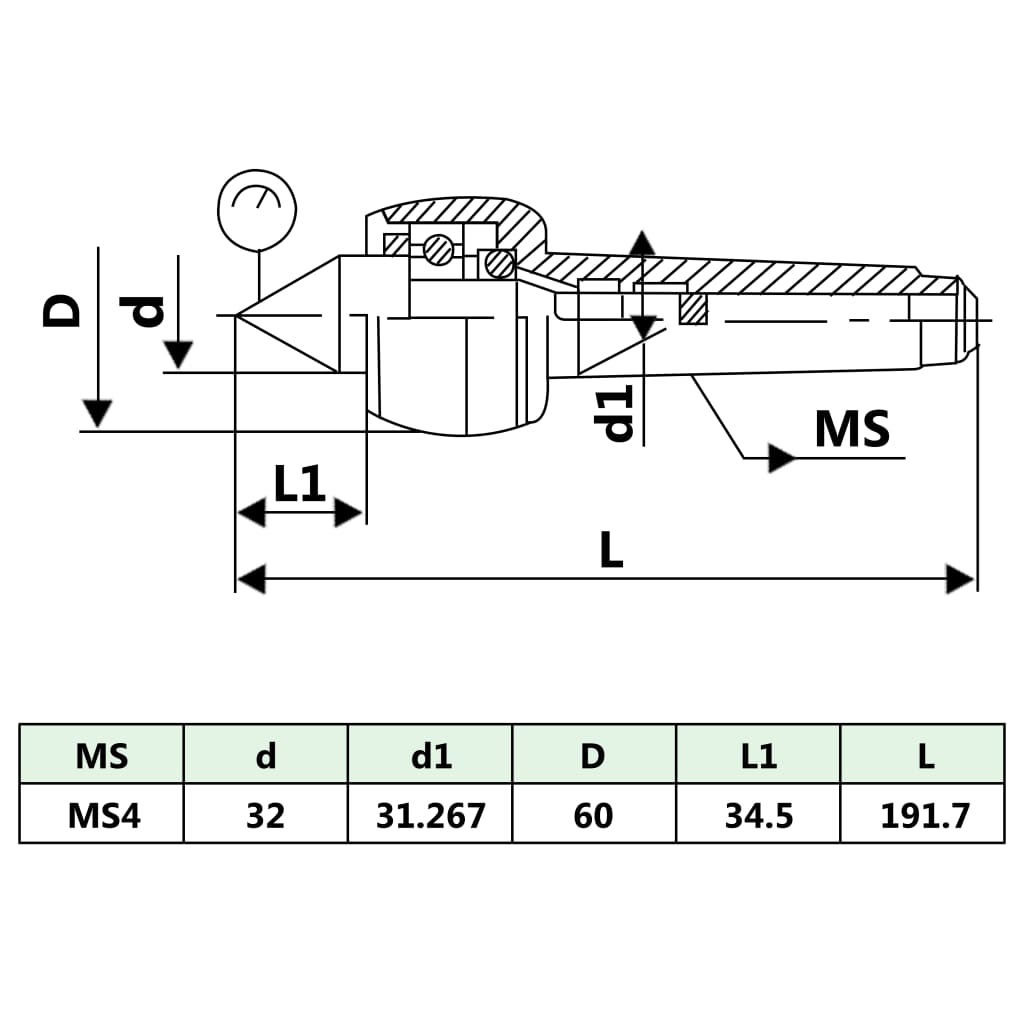 Roterende direkte senter DM314 MT4/MK4