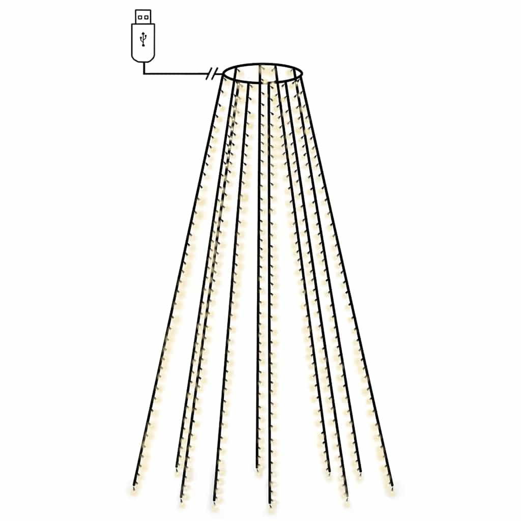 Juletre lysnett med 400 lysdioder 400 cm