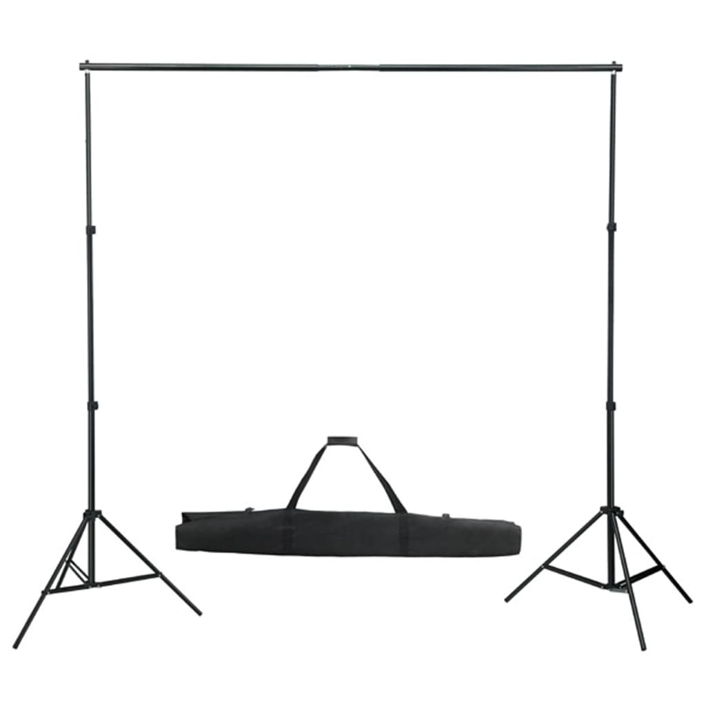 Fotostudiosett med lyssett og bakgrunn
