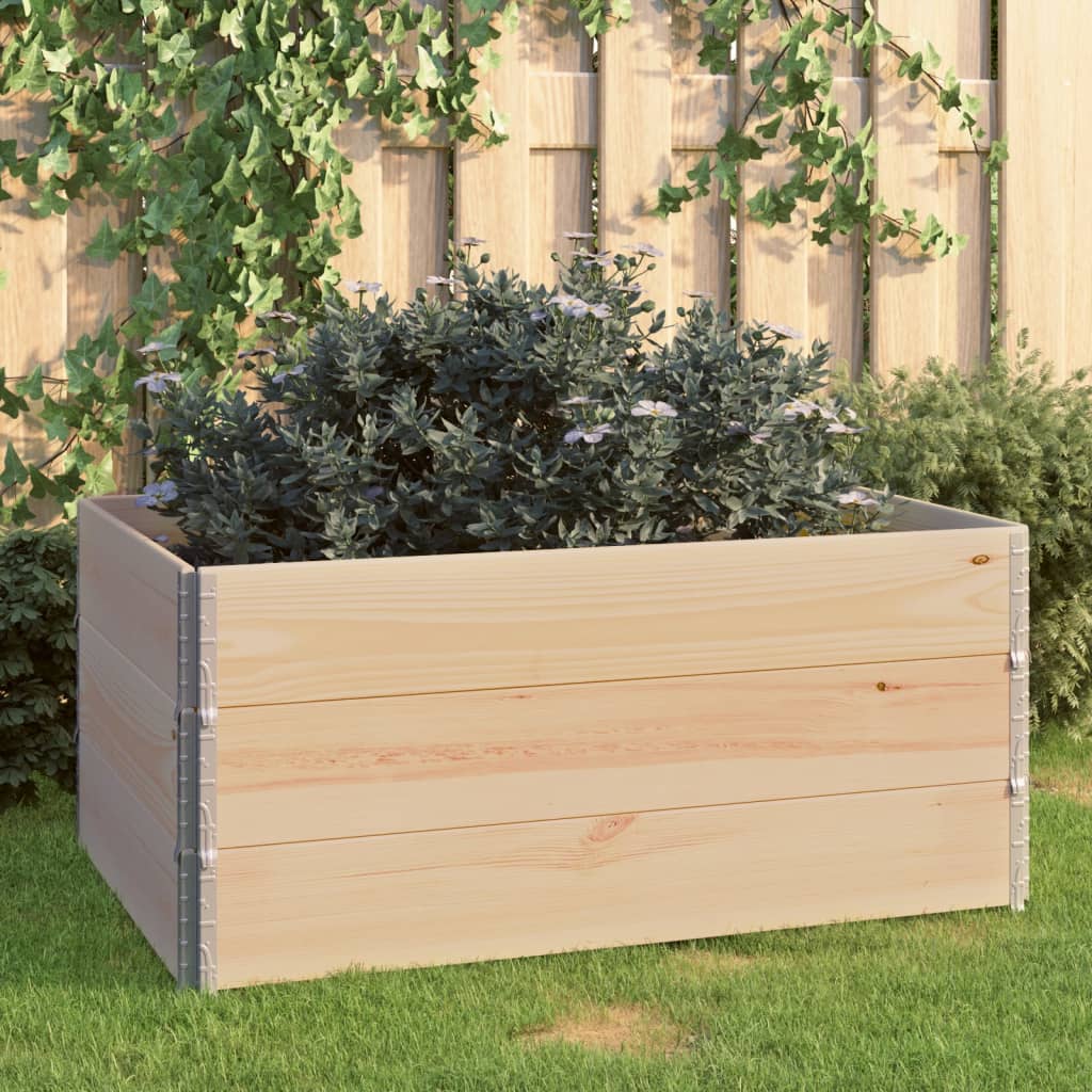 Høybed 3 stk 80x120 cm heltre furu