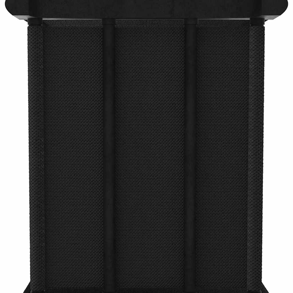 Displayhylle med 15 kuber og bokser svart 103x30x175,5 cm stoff