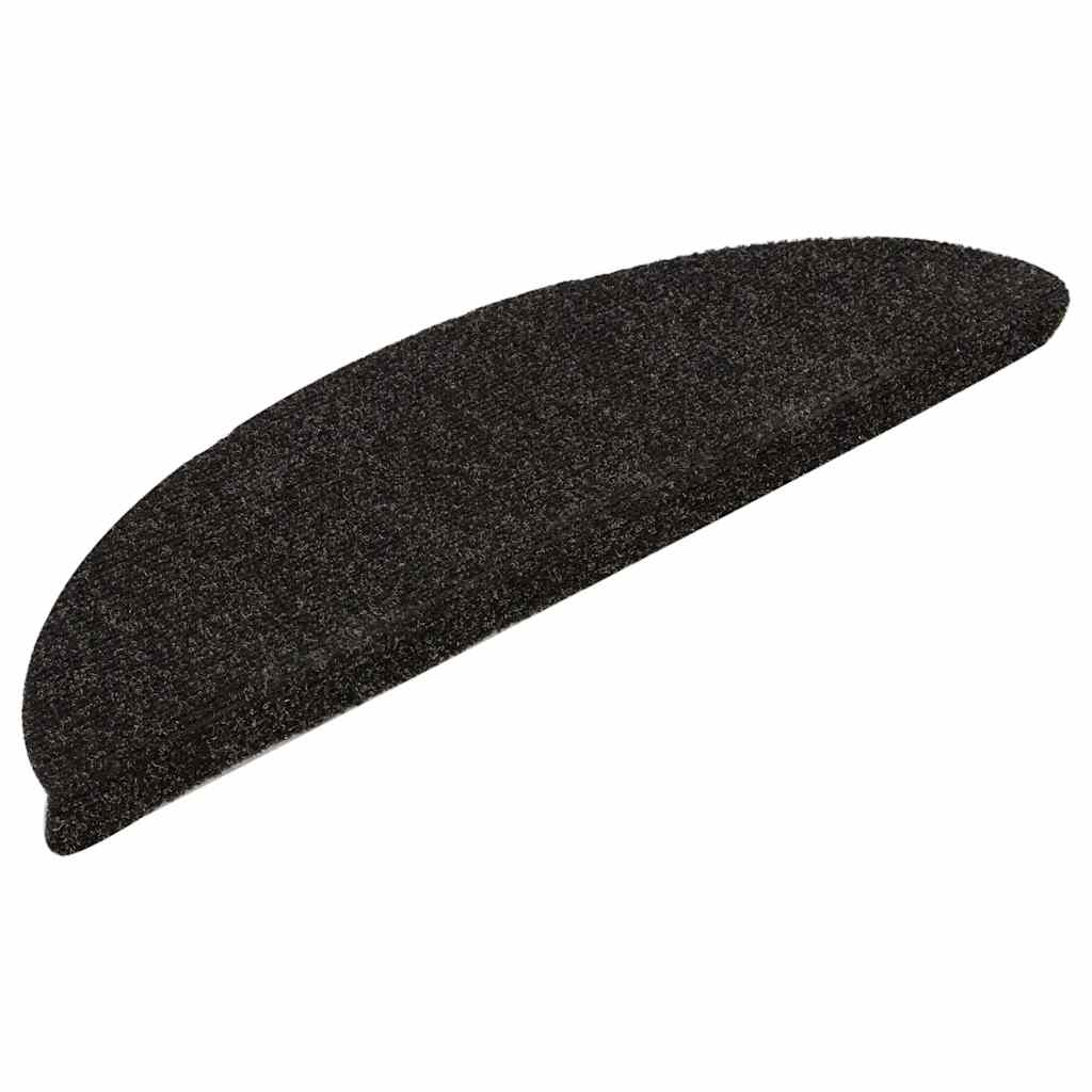 Trappematter selvklebende 15 stk 56x17x3 cm mørkebrune halvrund