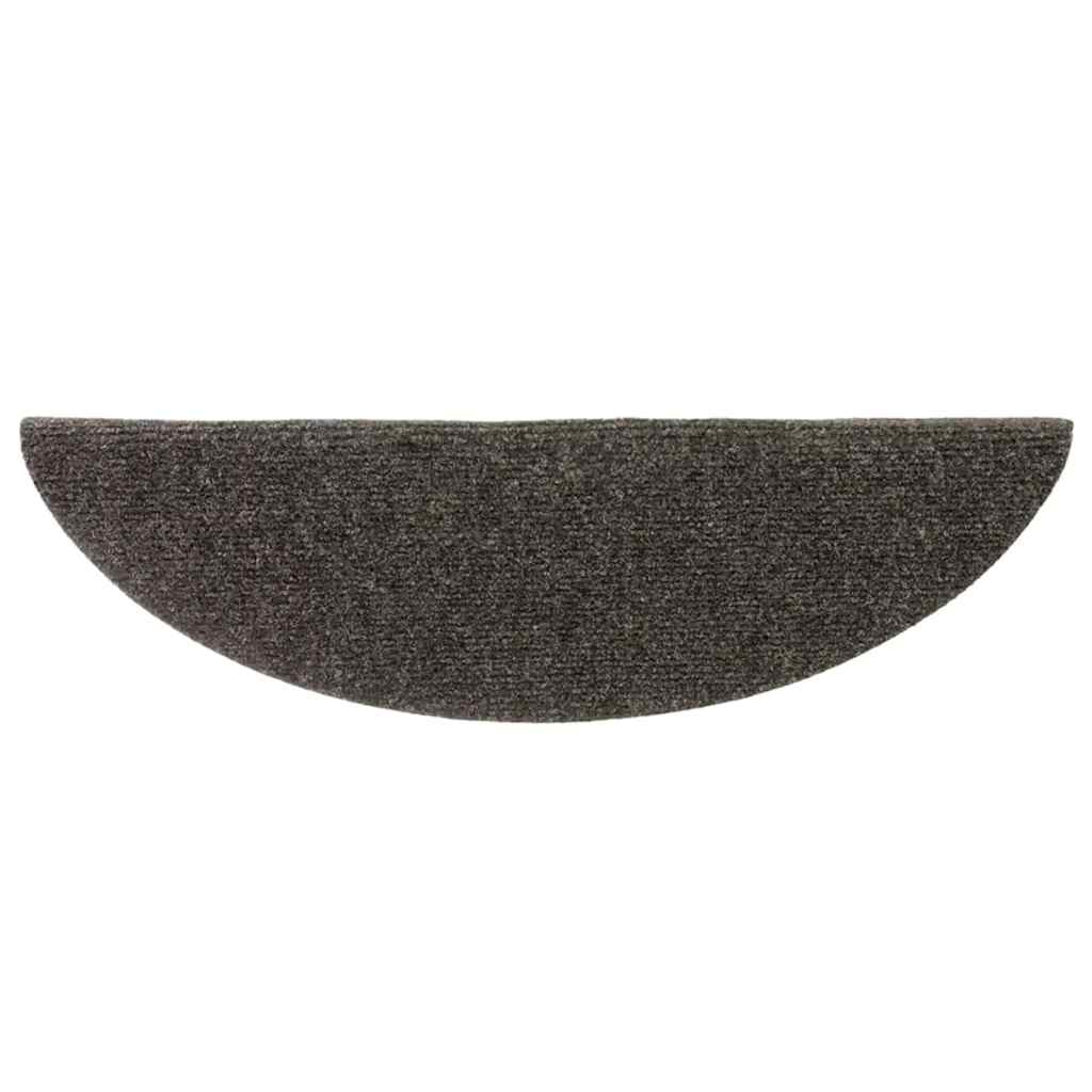 Trappematter selvklebende 15 stk 56x17x3 cm antrasitt halvrund