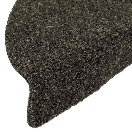 Trappematter selvklebende 15 stk 56x17x3 cm antrasitt halvrund