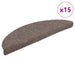 Trappematter selvklebende 15 stk 56x17x3 cm beige halvrund