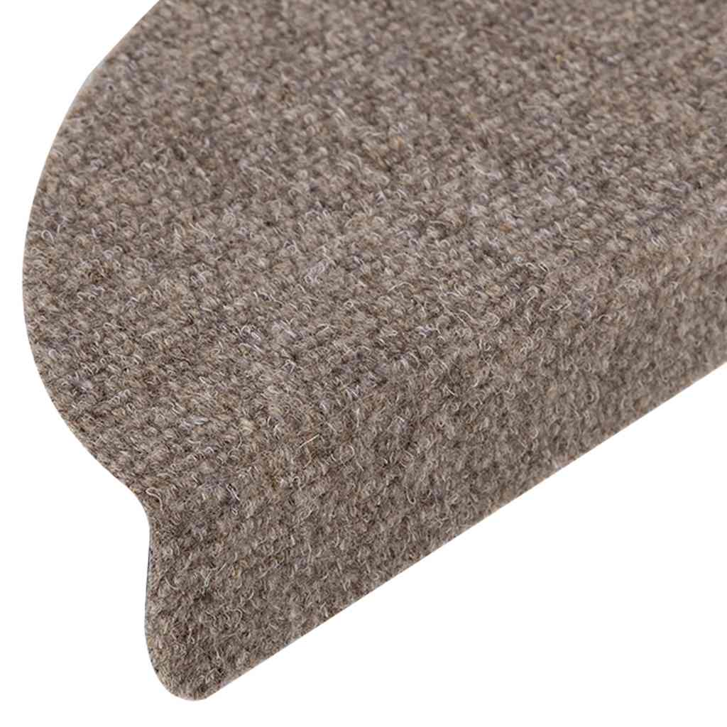 Trappematter selvklebende 15 stk 56x17x3 cm beige halvrund