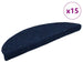 Trappematter selvklebende 15 stk 65x21x4 cm marineblå halvrund store