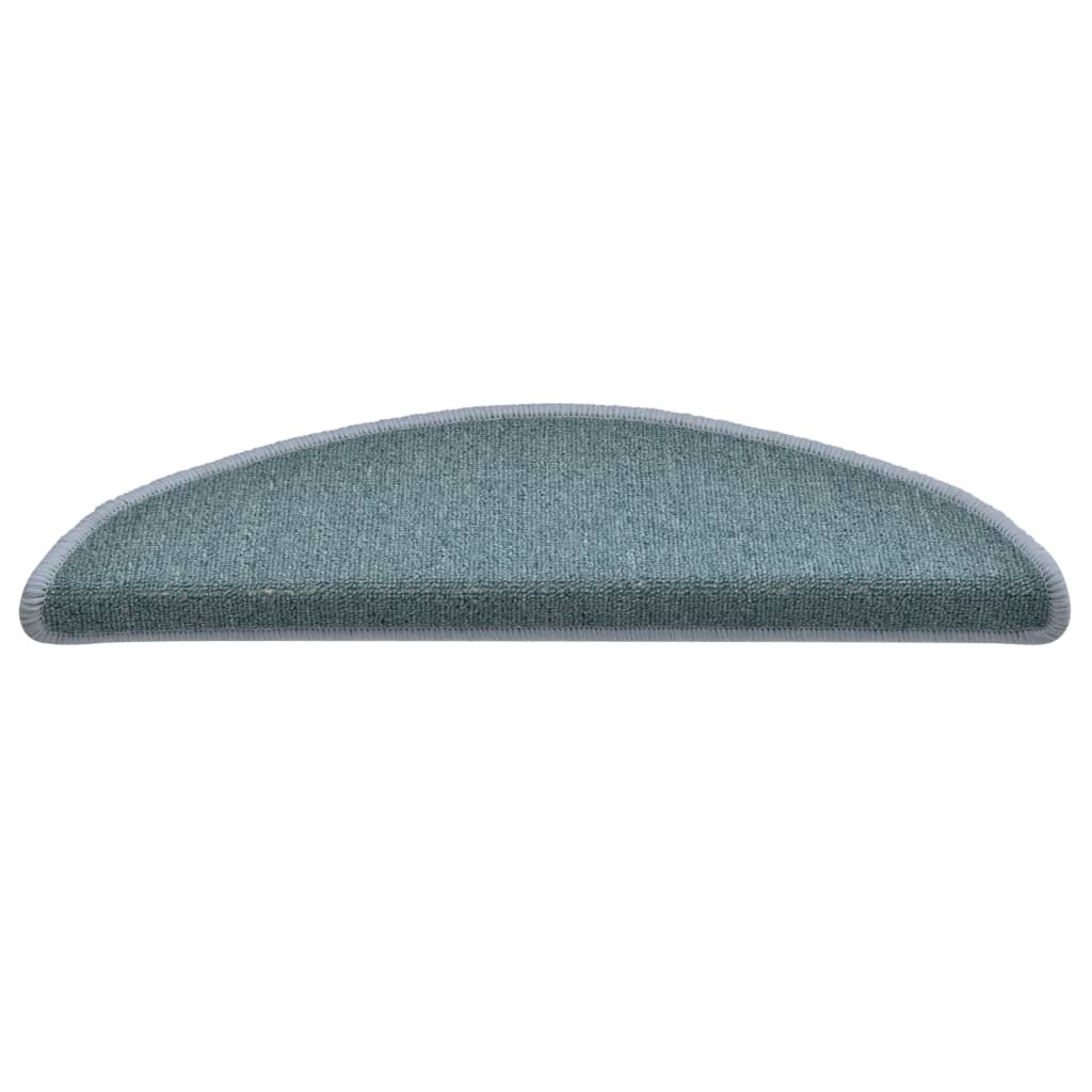 Trappematter 15 stk 56x17x3 cm sjøblå halvrund