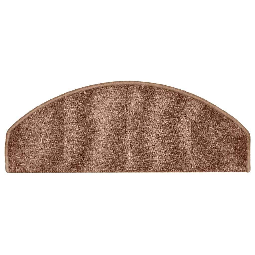 Trappematter 15 stk 65x24x4 cm brune halvrund store