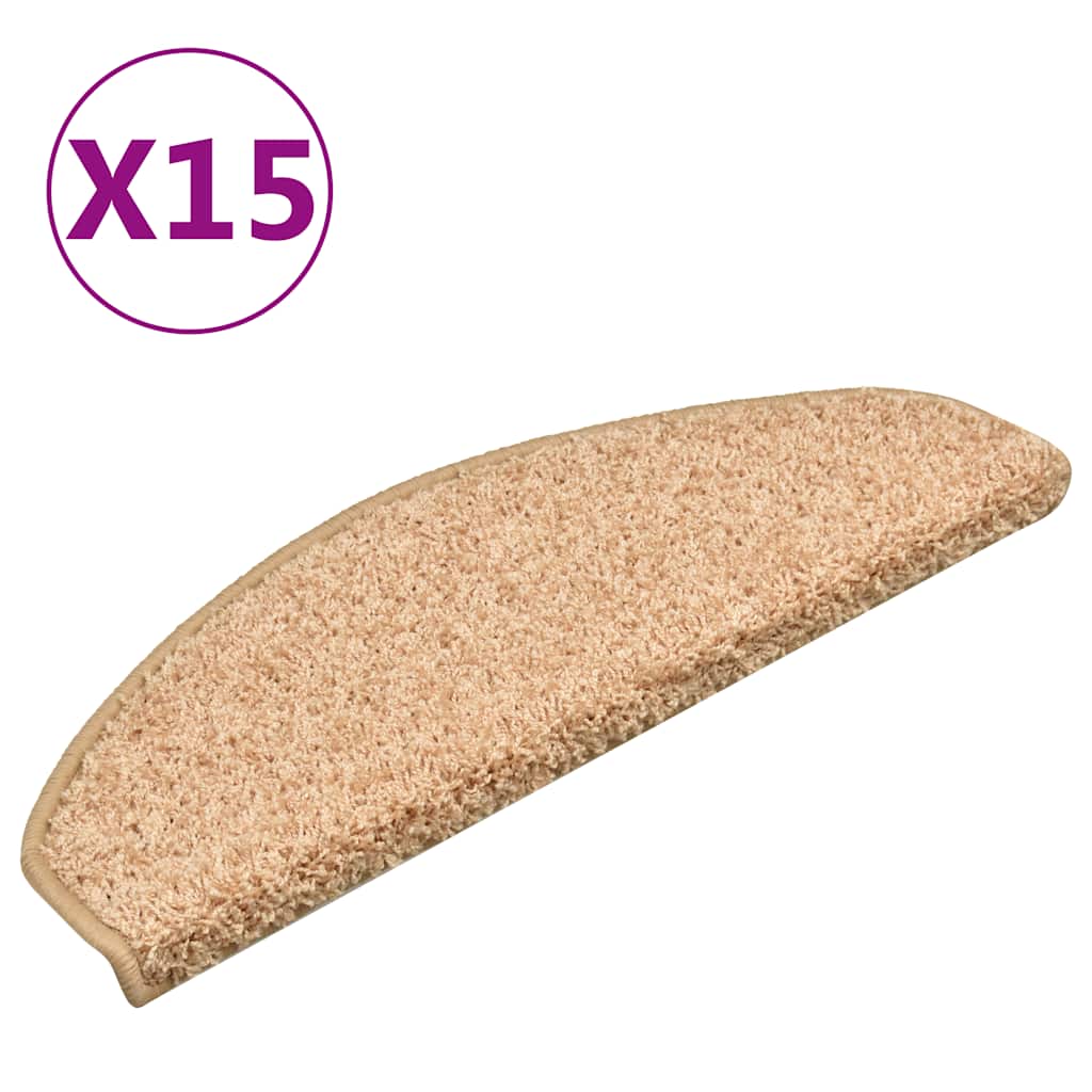 Trappematter 15 stk 65x21x4 cm gull halvrund store