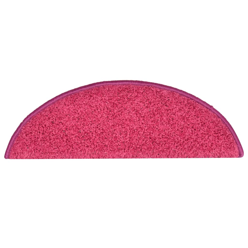 Trappematter 15 stk 56x17x3 cm rosa halvrund