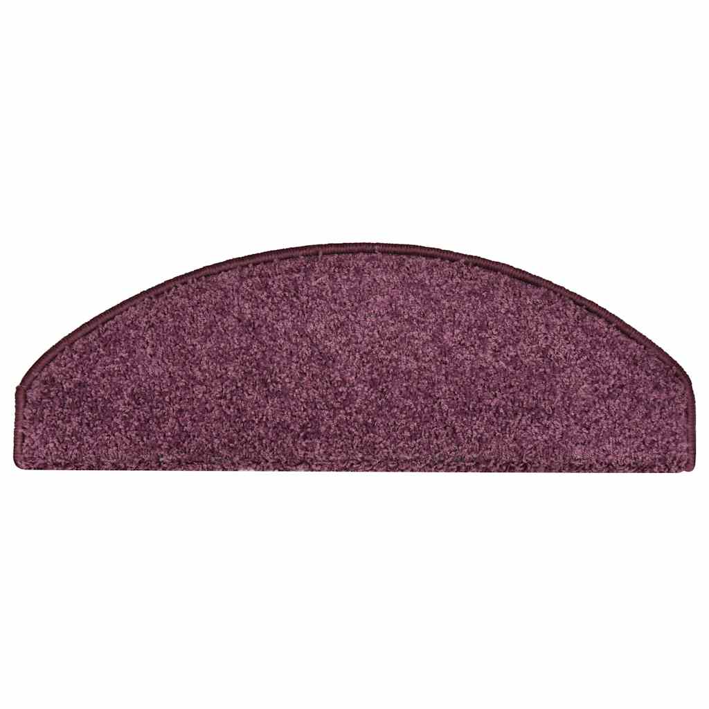 Trappematter 15 stk 65x21x4 cm mørk lilla halvrund store