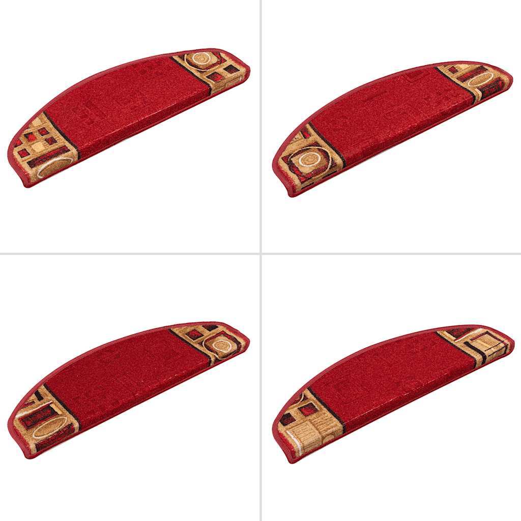 Selvklebende trappematter 15 stk rød 65x21x4 cm