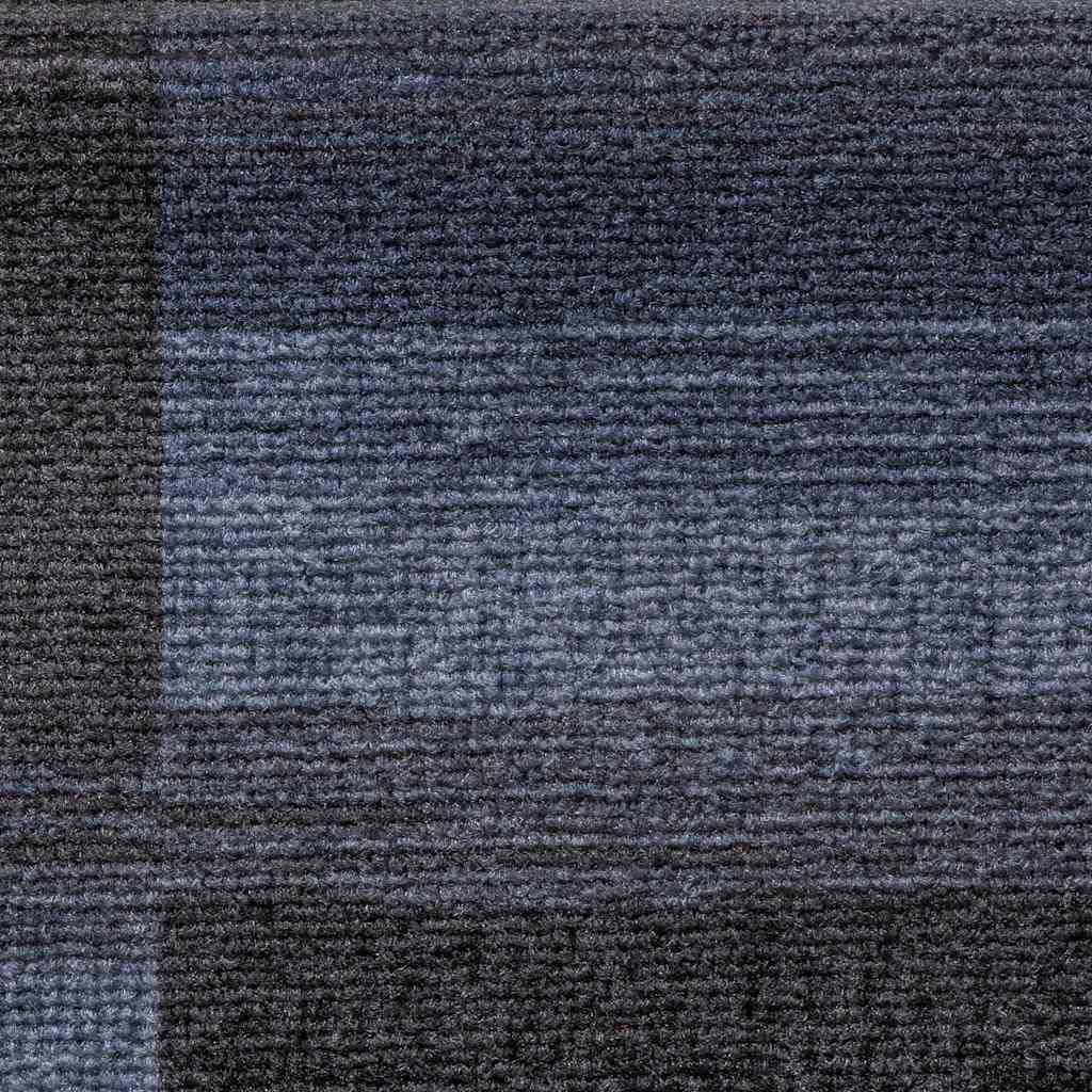 Selvklebende trappematter 15 stk svart og grå 65x21x4 cm