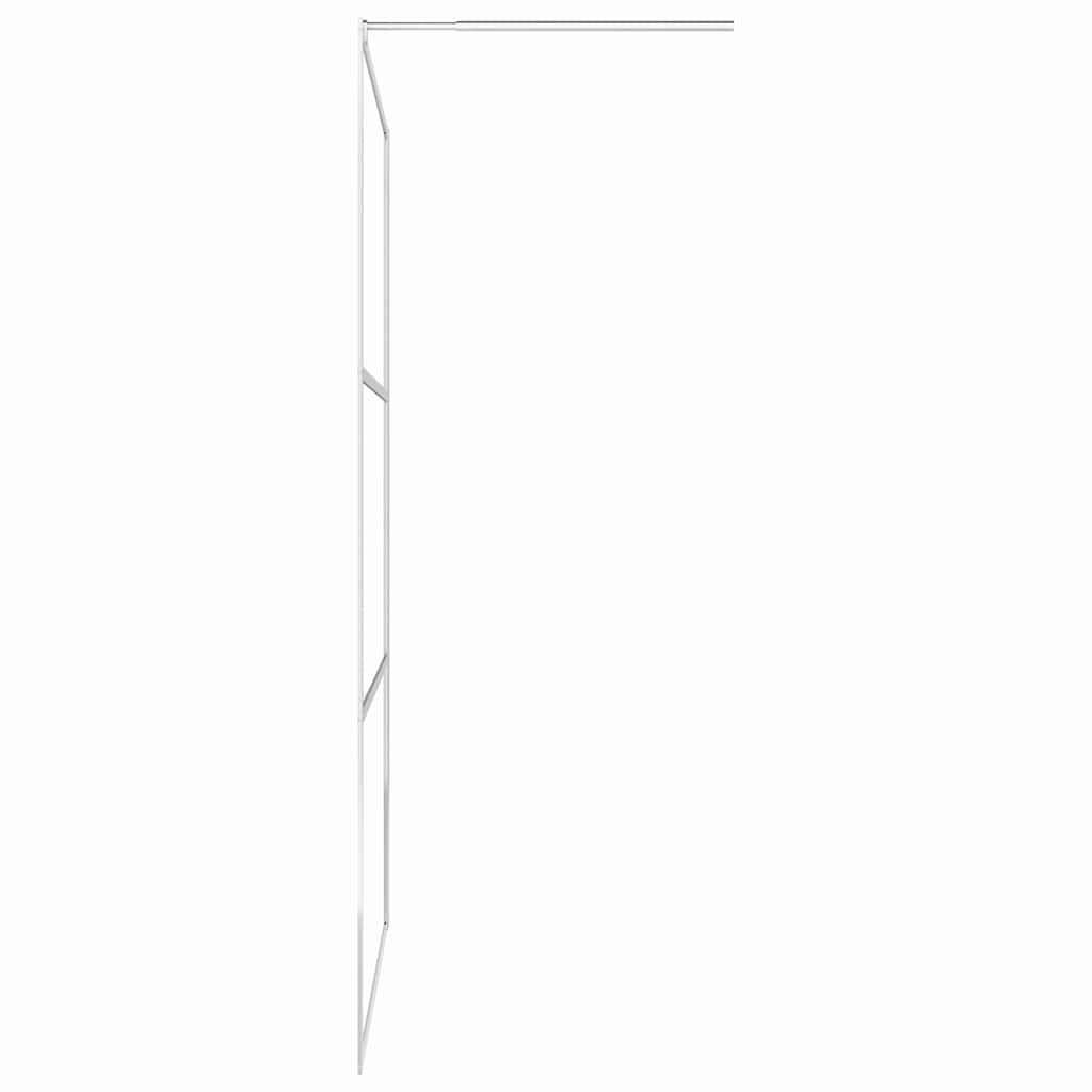 Dusjvegg med klart ESG-glass 100x195 cm