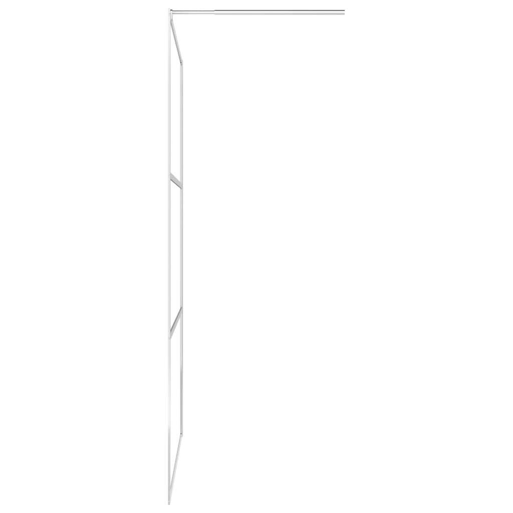 Dusjvegg med halvfrostet ESG-glass 80x195 cm