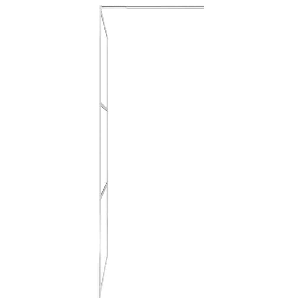 Dusjvegg med halvfrostet ESG-glass 115x195 cm