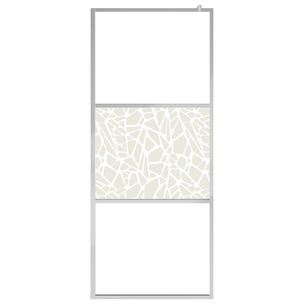 Dusjvegg ESG-glass med steindesign 100x195 cm