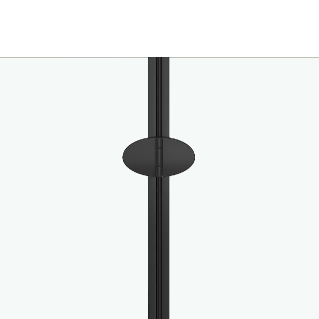Leddet dusjkabinett ESG 120x68x130 cm svart