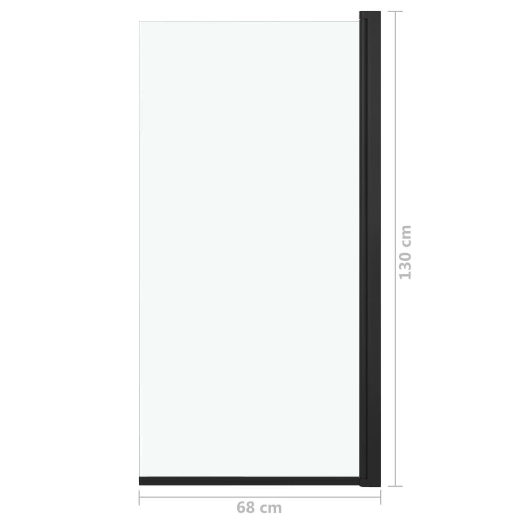 Dusjkabinett ESG 68x130 cm svart