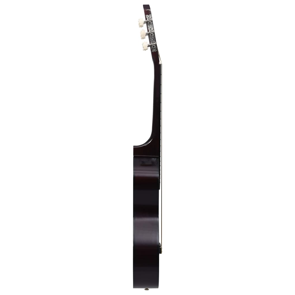 Klassisk gitar for nybegynnere og barn med veske 1/2 34" lind