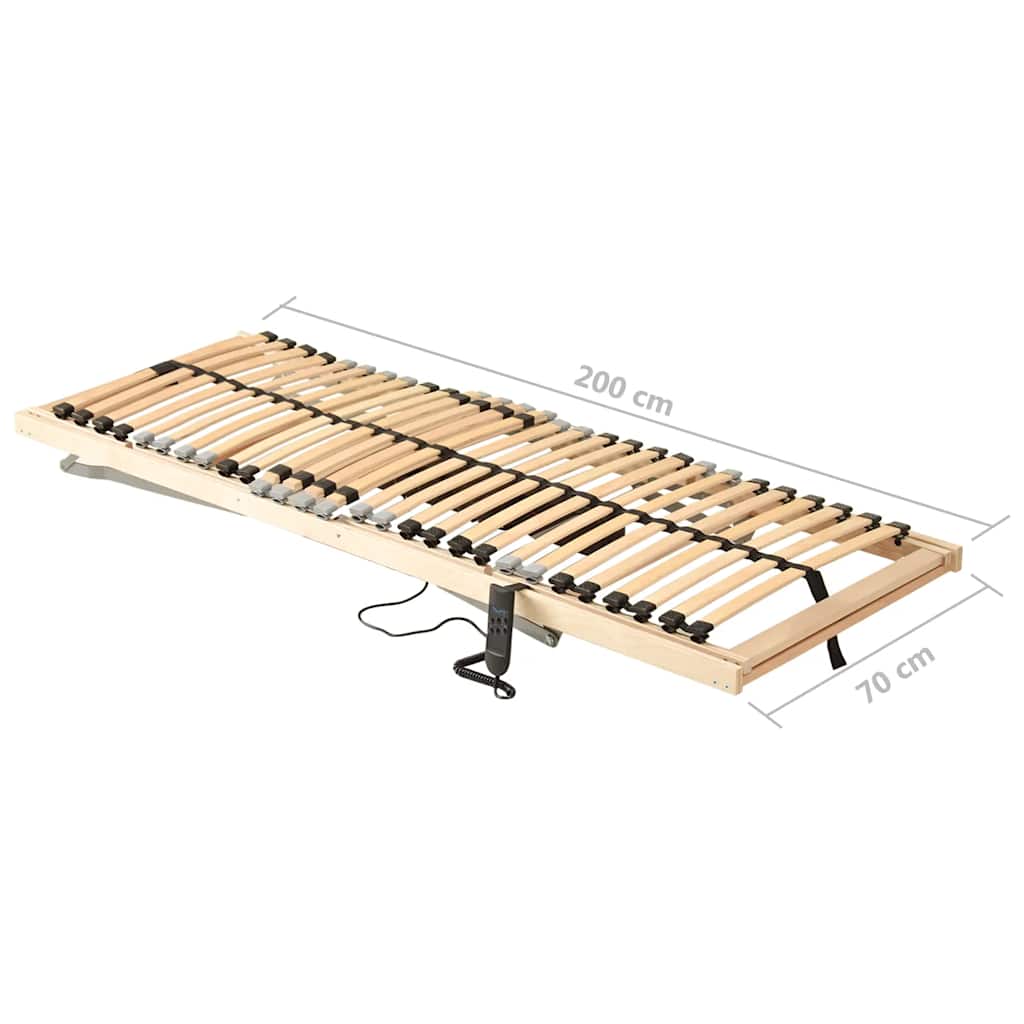 Elektrisk lamellbunn med 28 lameller 7 soner 70x200 cm