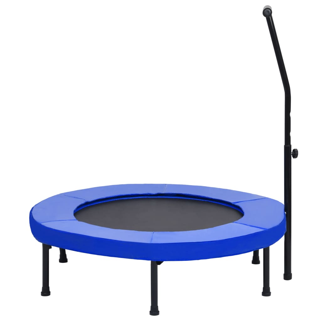Trim-trampoline med håndtak og sikkerhetspute 102 cm