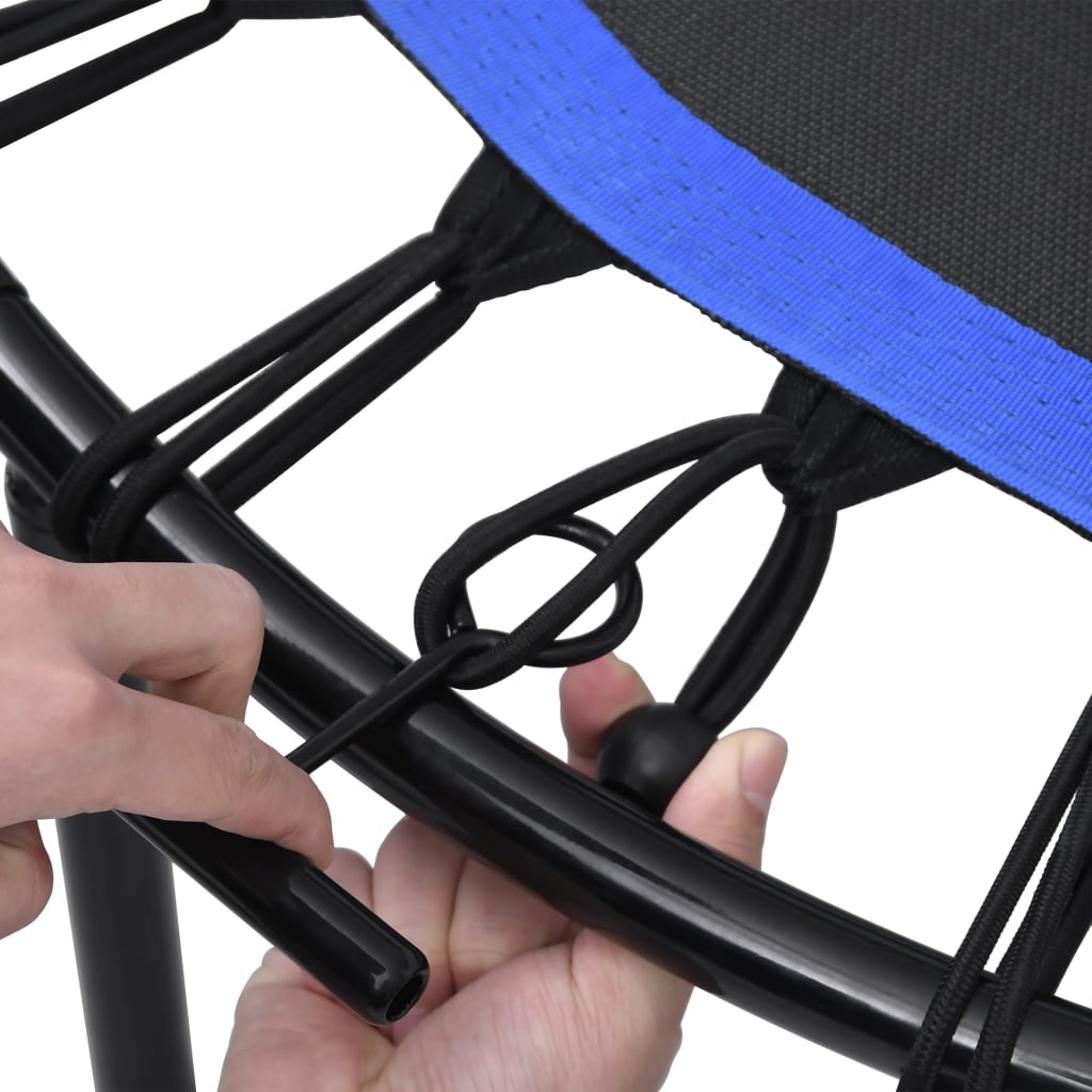 Trim-trampoline med håndtak og sikkerhetspute 102 cm