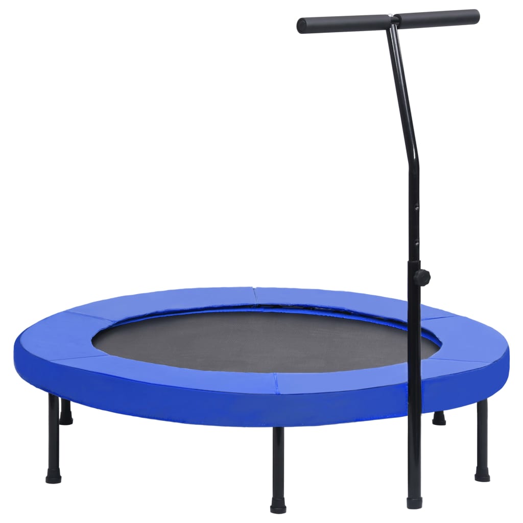 Trim-trampoline med håndtak og sikkerhetspute 122 cm