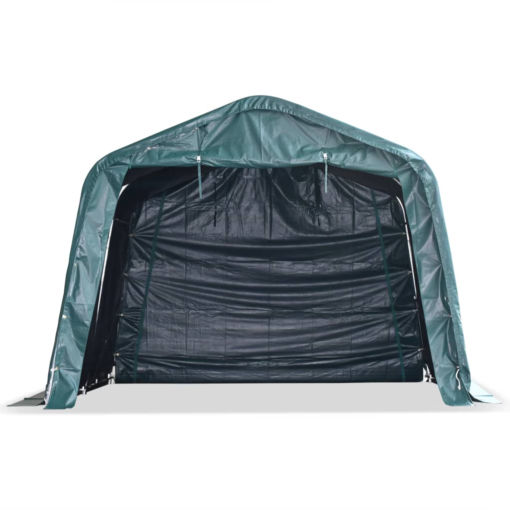 Flyttbart kvegtelt PVC 550 g/m² 3,3x3,2 m mørkegrønn