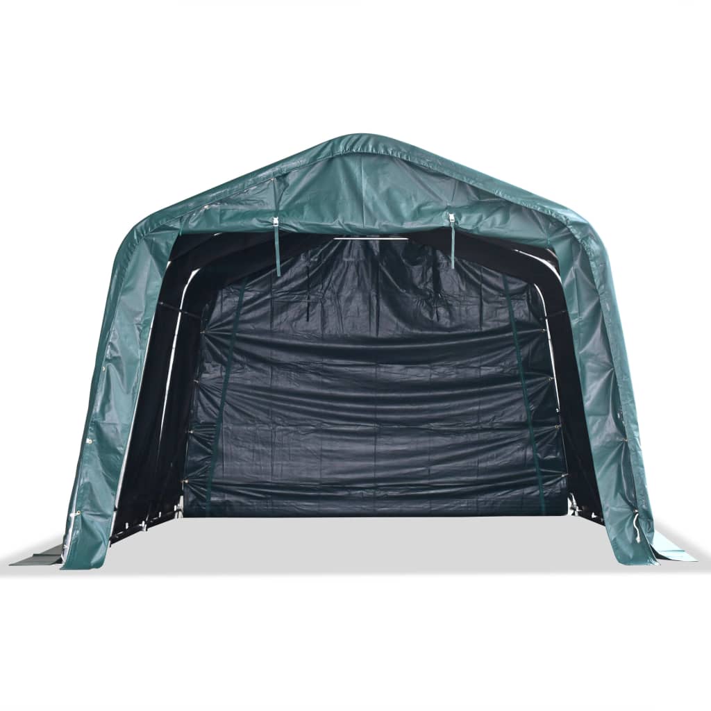 Flyttbart kvegtelt PVC 550 g/m² 3,3x4,8 m mørkegrønn