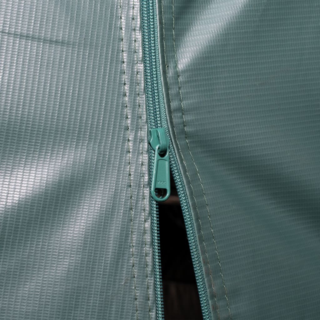 Flyttbart kvegtelt PVC 550 g/m² 3,3x6,4 m mørkegrønn