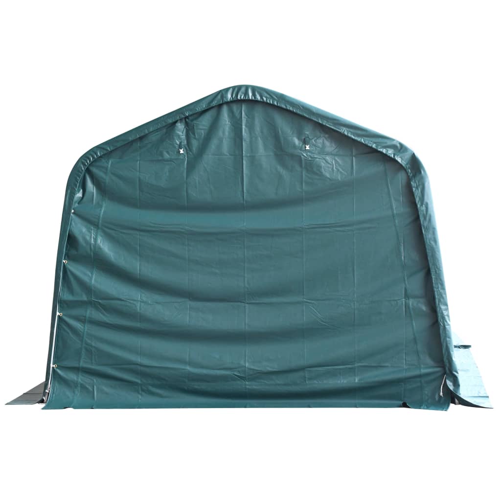 Flyttbart kvegtelt PVC 550 g/m² 3,3x16 m mørkegrønn