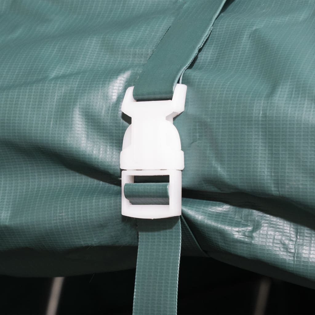 Flyttbart kvegtelt PVC 550 g/m² 3,3x16 m mørkegrønn
